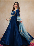 Pure Viscous Velvet With 5mm Sequence Embroidery Work Salwar Kameez
