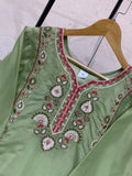 FESTIVAL SEASON BEAUTIFUL KURTI WITH SEQUENCE EMBROIDERY WORK PLAZZO AND DUPATTA