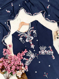 Premium CHINON with Beautiful Thread Embroidery Work Salwar Kameez