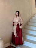 New Designer Party Wear Look Pur Roman Silk Kaftan Dress & Palazzo With Dupatta set