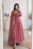 NEW Designer Party Wear Look Heavy Moss Butti Silk Salwar Kameez
