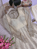 NEW Designer Party Wear Look Heavy Moss Butti Silk Salwar Kameez