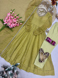 NEW Designer Party Wear Look Heavy Moss Butti Silk Salwar Kameez