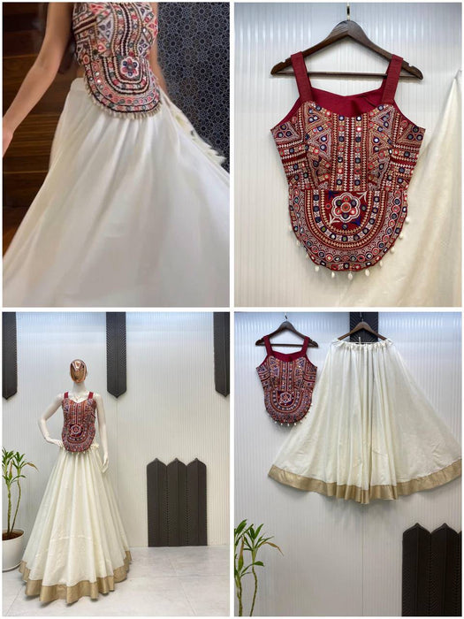 NAVARATRI SEASON EXCLUSIVE FULL STITCHED LEHENGA CHOLI