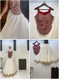 NAVARATRI SEASON EXCLUSIVE FULL STITCHED LEHENGA CHOLI