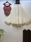 NAVARATRI SEASON EXCLUSIVE FULL STITCHED LEHENGA CHOLI