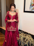 Beautiful Vichitra Silk with 5mm Siquence and Zari Embroidery Work Salwar Kameez