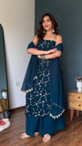 Faux Georgette with Soft Micro Cotton Lining & Thread with sequence work Salwar Kameez