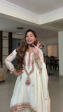 FESTVIAL ETHNIC OUTFIT SEQUENCE EMBROIDERY ON SILK FABRIC TOP AND PLAZZO WITH DUPATTA SET