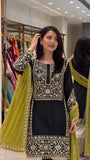 New Trending Viral Pakistani Collection Top - Plazzo And Dupatta Set
