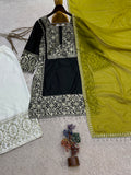 New Trending Viral Pakistani Collection Top - Plazzo And Dupatta Set