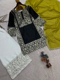 New Trending Viral Pakistani Collection Top - Plazzo And Dupatta Set