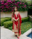 Premium FAUX GEROGETTE Beautiful 5mm Siqence and Zari Embroidery Work Salwar Kameez