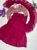 Heavy Teby Silk Ready to wear Beautiful LEHENGA SAREE