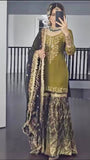 Pure Heavy Chinnon Silk With Heavy Embroidery Work With Fancy Borders Lace Work Salwar Kameez