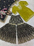 Pure Heavy Chinnon Silk With Heavy Embroidery Work With Fancy Borders Lace Work Salwar Kameez