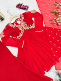 Heavy Fox Georgette with Embroidery Sequins Work Beautiful Salwar Kameez