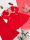 Heavy Fox Georgette with Embroidery Sequins Work Beautiful Salwar Kameez