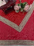 Faux Blooming Georgette with Intricate Coding With Thread & Sequence Work Beautiful Saree