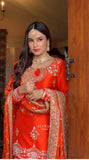 NEW DESIGNER PARTY WEAR TOP AND PLAZZO WITH FANCY DUPPATA WITH EMBROIDERY WORK