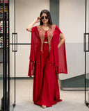 Premium STAR GEORGETTE with Beautiful 5mm sequins & zari embroidery work With Handwork Coin Lace Dress