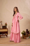 WEDDING SEASON 2 PIECE KURTI SARARA PAIR WITH SEQUENCE EMBROIDERY WORK