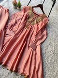 WEDDING SEASON 2 PIECE KURTI SARARA PAIR WITH SEQUENCE EMBROIDERY WORK