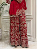 Beautiful FAUX GEORGETTE with Zari & Sequins Embroidery Work Salwar Kameez