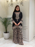 Beautiful FAUX GEORGETTE with Zari & Sequins Embroidery Work Salwar Kameez
