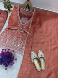 HEAVY GOLD CRUSH WITH EMBROIDERY SEQUENCE WORK SALWAR KAMEEZ