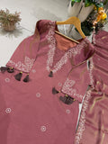 DESIGNER MIRROR EMBROIDERED WORKED TOP PANT WITH DUPATTA