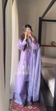 New Designer Party Wear Look heavy Natural Crep Material with Embroidery work Salwar Kameez