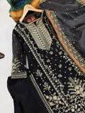 Beautiful GMY SILK with 5mm sequins & zari Embroidery Work Also fancy Lace salwar kameez