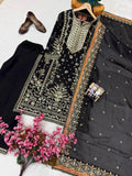 Beautiful GMY SILK with 5mm sequins & zari Embroidery Work Also fancy Lace salwar kameez