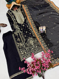 Beautiful GMY SILK with 5mm sequins & zari Embroidery Work Also fancy Lace salwar kameez