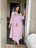 FESTIVE WEAR BEAUTIFUL KURTI WITH EMBROIDERY WORK PANT AND DUPATTA