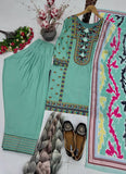 NEW DESIGNER HEAVY NATURAL SILK TOP PLAZZO & DUPATTA SET