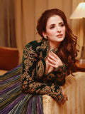NEW MULTI COLOUR VELVET DESIGNER ANARKALI GOWN