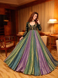 NEW MULTI COLOUR VELVET DESIGNER ANARKALI GOWN