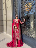 Premium CHINON with Beautiful Zari & 5mm sequins embroidery work & Fully Stitch Salwar Kameez