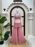 Salsa silk with Hand work With attached ginni lace Co Ord Set