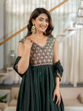 Heavy Neutral Crep material With Embroidery Work Salwar Kameez