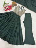 Heavy Neutral Crep material With Embroidery Work Salwar Kameez