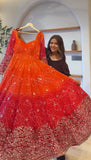 New Designer Faux Georgette With Embroidery Sequins WorkSalwar Kameez With Dupatta Set