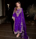 Premium CHINON with Beautiful Thread &amp; 5mm sequins embroidery work & Fully Stitch Blouse Salwar Kameez
