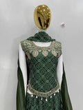 NEW PARTY WEAR TOP PALAZZO AND DUPATTA SUIT SET
