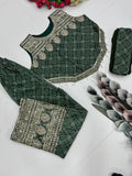 NEW PARTY WEAR TOP PALAZZO AND DUPATTA SUIT SET