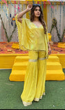 NEW DESIGNER HEAVY EMBROIDERY SEQUENCE WORK KAFTAN