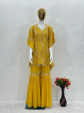 NEW DESIGNER HEAVY EMBROIDERY SEQUENCE WORK KAFTAN