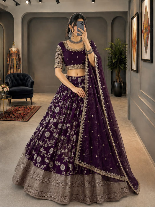 Fully stitched lehenga & choli with dupatta and lehenga string & latkans